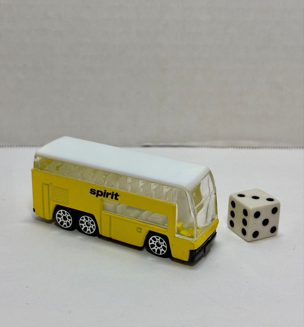 Realtoy Spirit Airlines Double Decker Airport Bus
